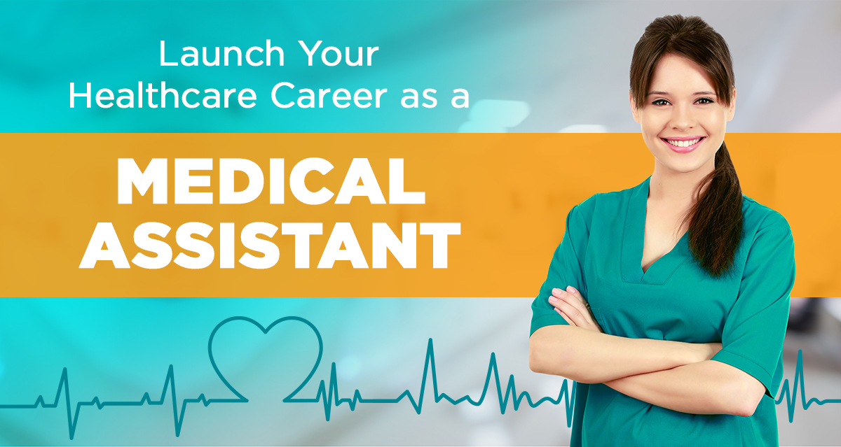 A medical assistant in scrubs stands arms crossed