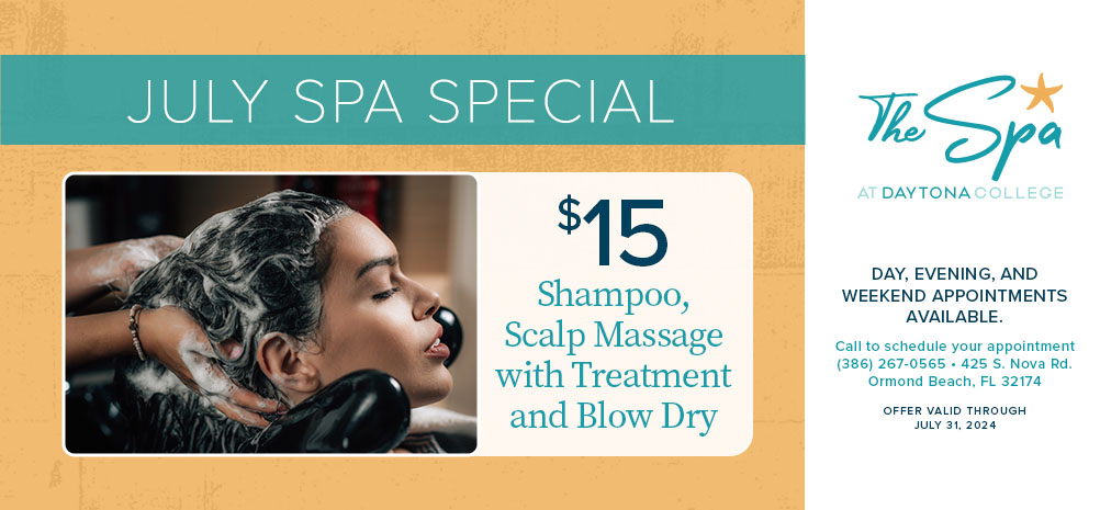 $15 Shampoo, Scalp Massage with Treatment and Blow Dry