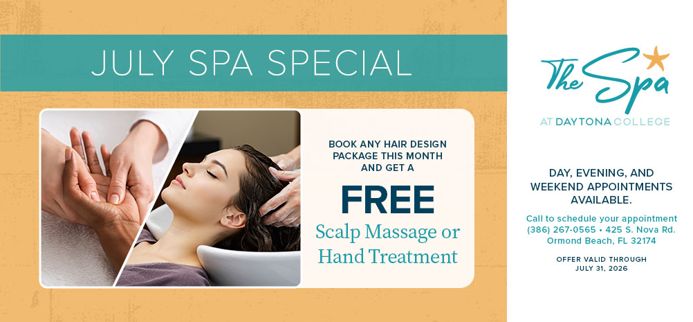 Woman receiving scalp treatment or hand treatment at a spa