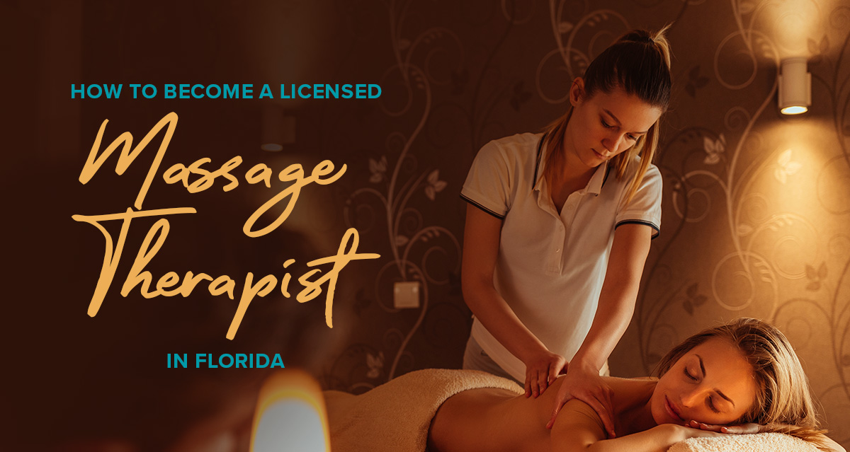 Massage therapist working on a clients back